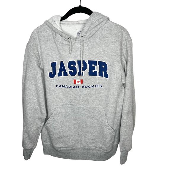 FRUIT OF THE LOOM / gray Jasper Canada pullover hoodie sweatshirt / S - Picture 1 of 5